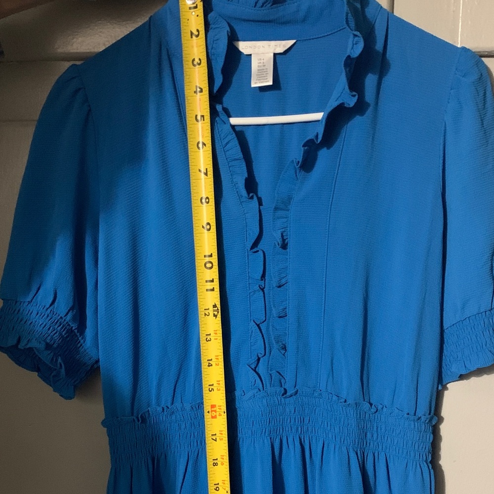 London Times Royal Blue Maxi Dress - Picture 8 of 8